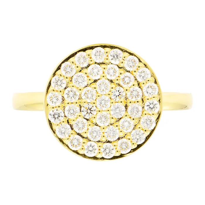 14K Yellow Gold Diamond Ring, 0.86ct